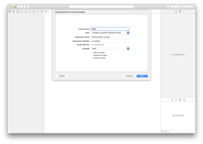 1.2. Create Project - Name